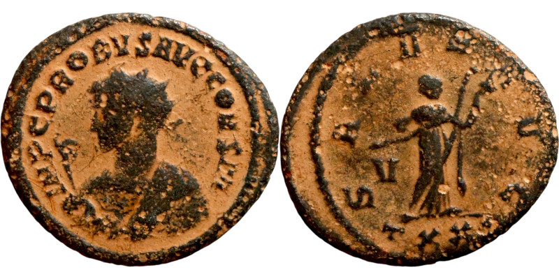 Probus (276-282 AD). Ticinum mint (282 AD). AE antoninianus. Obv: IMP C PROBVS A...