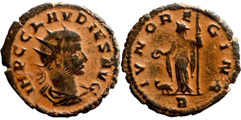 Claudius II Gothicus (268-270). Antoninianvs. Obverse:: IMP C CLAVDIVS AVG, radi...