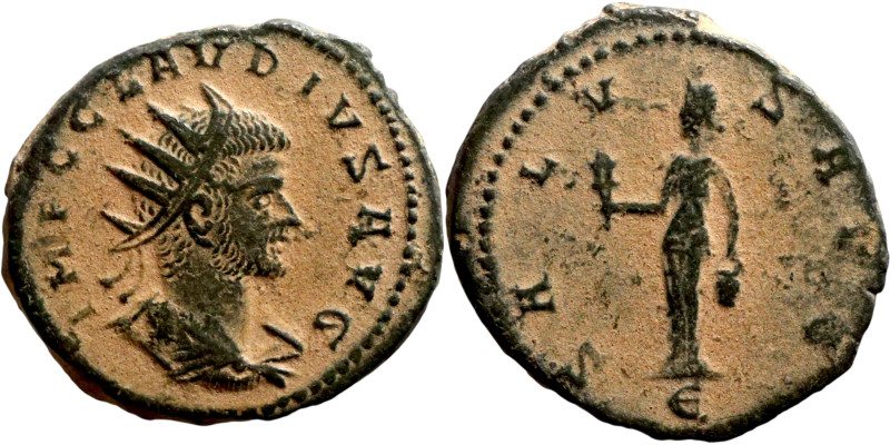 Claudius II Gothicus (268-270). Antoninianvs. Obverse:: IMP C CLAVDIVS AVG, radi...