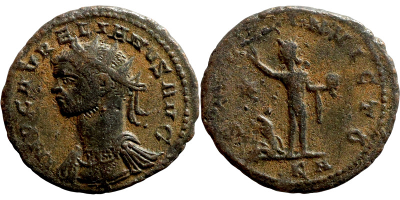 Aurelian (270-275) Anotniniaus. Obverse: IMP C AVRELIANVS AVG, radiate, cuirasse...