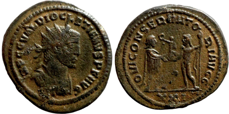 Diocletian (284-294 AD). Antoninianus. Obv.: IMP C C VAL DIOCLETIANVS AVG Bust o...