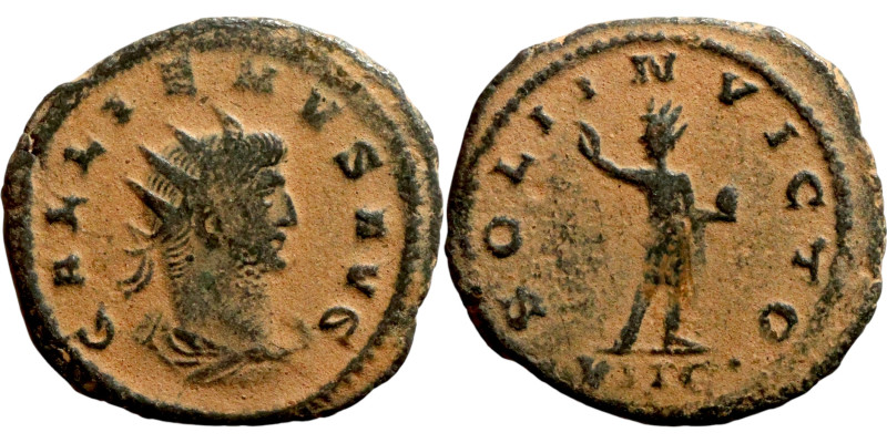 Galienus (253-268). Antoninianus. Obverse: GALIENVS AVG radiate bust. Reverse: S...