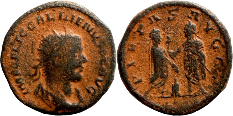 Galienus (253-268). Antoninianus. Obverse: IMP CP LIC GALLIENVS AVG, radiate, dr...