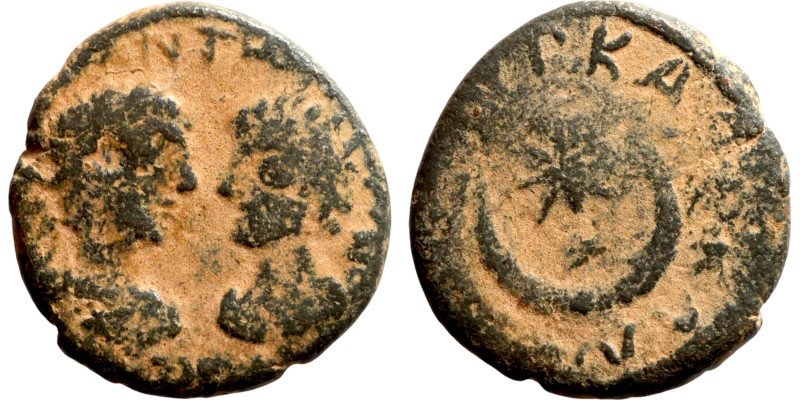 Mesopotamia, Carrhae, Caracalla and Geta (Augusti 209 - 211 AD). ANTΩNEIN C ΓETA...