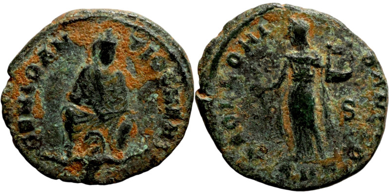 Time of Maximinus II Daia (310-313 AD). Antioch mint. AE Follis. Obv.: GENIO ANT...