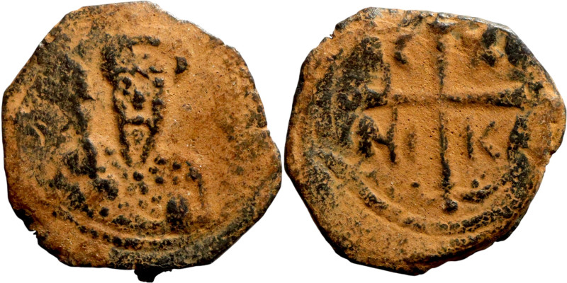 Tancred (Regent: 1101-1103, 1104-1112). Follis. Antioch. Obverse: KE BOIΘH TANKR...