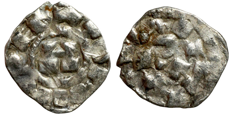 Italy: Lucca 1039-1125. Denari. Obverse: INPERATOR/ Monogram. Reverse: ENRICVS
...