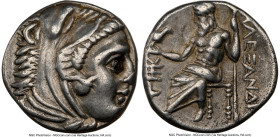 MACEDONIAN KINGDOM. Alexander III the Great (336-323 BC). AR drachm (16mm, 12h). NGC Choice VF. Posthumous issue, Sardes, ca. 323-319 BC. Head of Hera...
