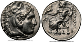 MACEDONIAN KINGDOM. Alexander III the Great (336-323 BC). AR drachm (16mm, 2h). NGC Choice VF. Early posthumous issue, Lampsacus, ca. 323-317 BC. Head...