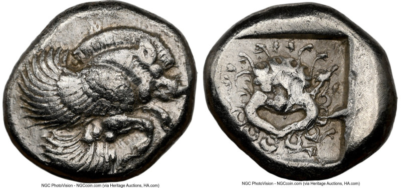 IONIA. Clazomenae. Ca. 5th century BC. AR drachm or tetrobol (14mm, 3.61 gm, 6h)...