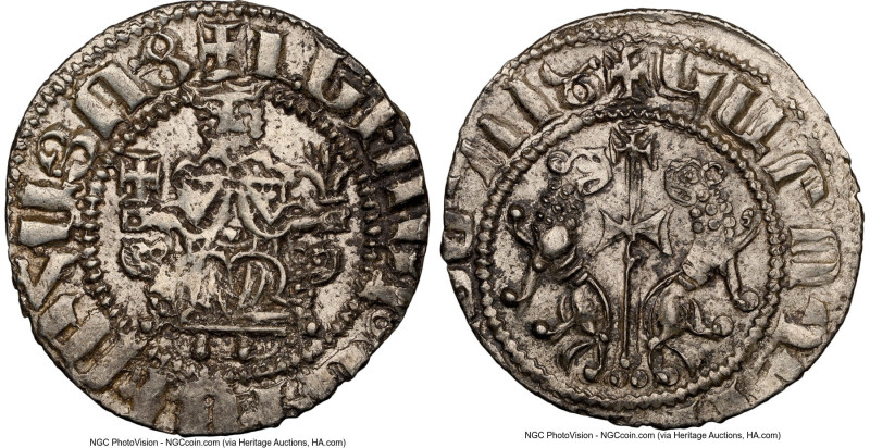 Cilician Armenia. Levon I Pair of Certified Trams ND (1198-1219) NGC, 1) Tram ND...