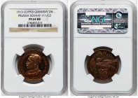 Prussia. Wilhelm II copper Proof Pattern 2 Mark 1913 PR64 Red and Brown NGC, Schaaf-111/G3. By Karl Goetz. HID09801242017 © 2024 Heritage Auctions | A...