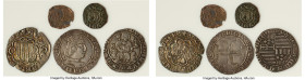 5-Piece Lot of Uncertified Assorted Issues, 1) Sicily. Alfonso I Bi Denaro ND (1416-1458) - VG. 14mm. 0.59gm 2) Sicily. John I Bi Denaro ND (1458-1479...