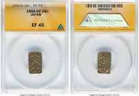 Meiji 2 Bu ND (1868-1869) XF45 ANACS, KM-C21d, JNDA 09-29. HID09801242017 © 2024 Heritage Auctions | All Rights Reserved