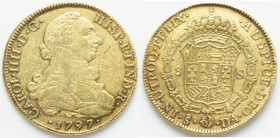 Charles IV gold 8 Escudos 1797 So-DA VF (Cleaned), Santiago mint, KM54, Cal-1762. AGW 0.7614 oz. HID09801242017 © 2024 Heritage Auctions | All Rights ...