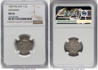 Lithuania. Sigismund August 1/2 Groschen 1560 MS64 NGC, Vilnius mint, Gum-598. HID09801242017 © 2024 Heritage Auctions | All Rights Reserved