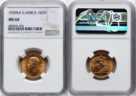 George V gold Sovereign 1929-SA MS64 NGC, Pretoria mint, KM-A22, S-4005. HID09801242017 © 2024 Heritage Auctions | All Rights Reserved