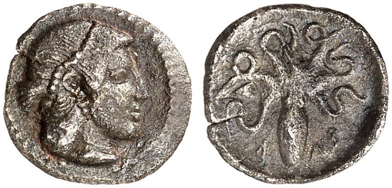 GRIECHISCHE MÜNZEN. SIZILIEN. - Syrakusai.&nbsp;&nbsp; 
 Silber-Litra, 466-460 ...