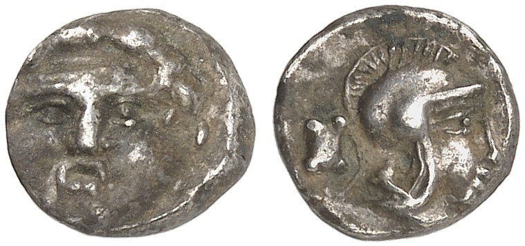 GRIECHISCHE MÜNZEN. PISIDIEN. - Selge.&nbsp;&nbsp; 
 Trihemiobol, 350-300 v. Ch...