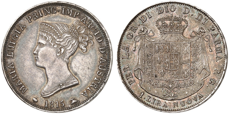 EUROPA. - PARMA UND PIACENZA. Maria Luisa, 1814-1847.&nbsp;&nbsp; 
 1 Lira 1815...