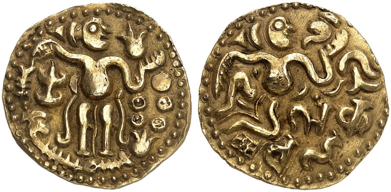 ÜBRIGES AUSLAND. CEYLON.&nbsp;&nbsp; 
 Gold-Kahavanu, um 990-1070, Typ Ceylon-M...