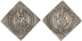 SALZBURG. - Erzbistum. Paris, Graf von Lodron, 1619-1653.&nbsp;&nbsp; 
 1/6 Talerklippe 1648.
Pr. 1289, Zöttl 1589 Sfr., ss