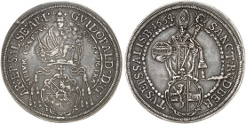 SALZBURG. - Erzbistum. Guidobald, Graf von Thun und Hohenstein, 1654-1668.&nbsp;&nbsp; 
 Taler 1664.
Dav. 3505, Pr. 1481, Zöttl 1802 Stempelfehler, ...