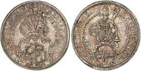 SALZBURG. - Erzbistum. Max Gandolph, Graf von Küenburg, 1668-1687.&nbsp;&nbsp; 
 Taler 1677.
Dav. 3508, Pr. 1660, Zöttl 2000 schöne Patina, f. vz