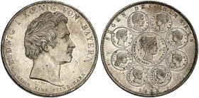 BAYERN. Ludwig I., 1825-1848.&nbsp;&nbsp; 
 Geschichtstaler 1828, "SEGEN DES HIMMELS".
Thun 56, AKS 121, J. 37 min. Kr., vz - St