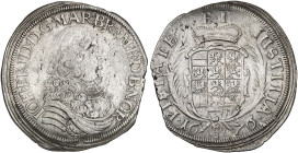 BRANDENBURG - ANSBACH. Johann Friedrich, 1667-1686.&nbsp;&nbsp; 
 2/3 Taler 1676, Schwabach.
Dav. 309, Slg. Wilm. 901, Frank 47 ZE, kl. Sfr., ss