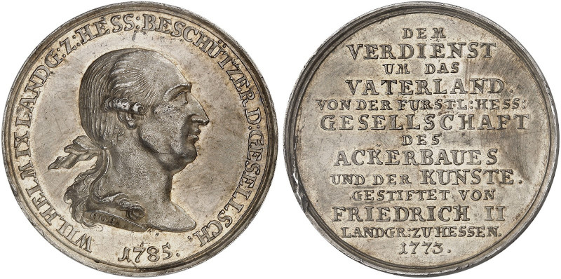 HESSEN - KASSEL. Wilhelm IX. (I.), 1785-1821.&nbsp;&nbsp; 
 Silberne Verdienstm...