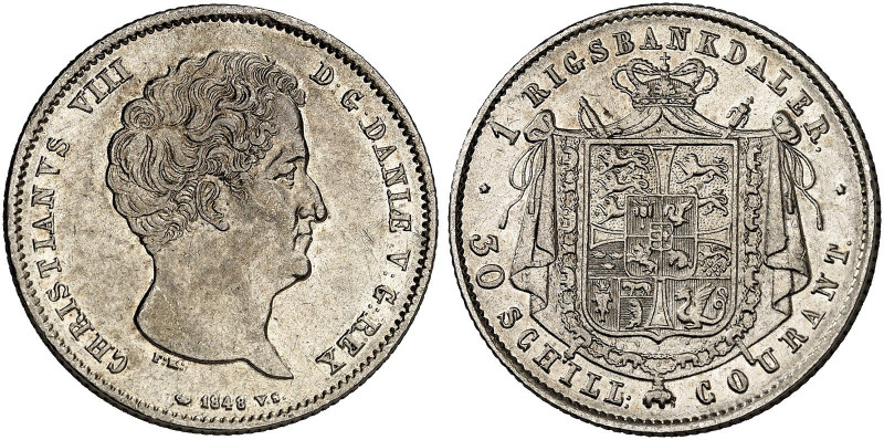 SCHLESWIG - HOLSTEIN. Christian VIII. von Dänemark, 1839-1848.&nbsp;&nbsp; 
 1 ...