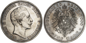 PREUSSEN. Wilhelm II., 1888-1918. J. 101, EPA 5/35&nbsp;&nbsp; 
 Ein zweites Exemplar.
schöne Patina, winz. Haarlinien,
winz. Kr., PP