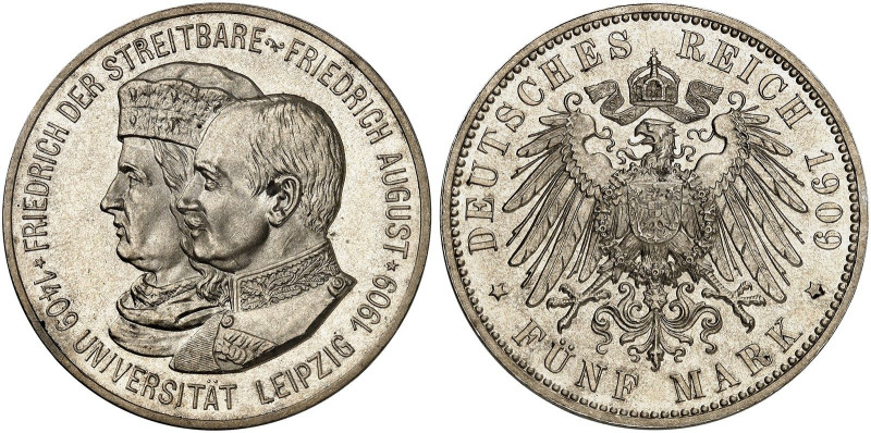 SACHSEN. Friedrich August III., 1904-1918. J. 139, EPA 5/47&nbsp;&nbsp; 
 5 Mar...