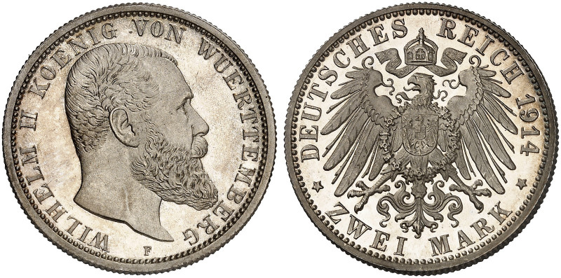 WÜRTTEMBERG. Wilhelm II., 1891-1918. J. 174, EPA 2/74&nbsp;&nbsp; 
 Ein zweites...