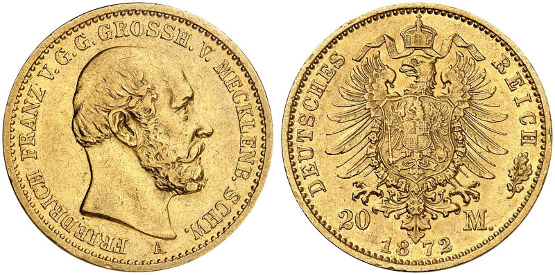 MECKLENBURG - SCHWERIN. Friedrich Franz II., 1842-1883. J. 230, EPA 20/22&nbsp;&...