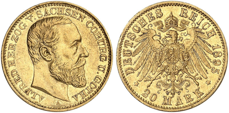 SACHSEN - COBURG - GOTHA. Alfred, 1893-1900. J. 272, EPA 20/49&nbsp;&nbsp; 
 20...