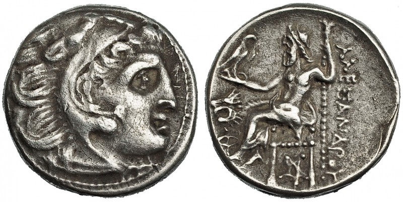 MACEDONIA. Lisímaco. Dracma (305-281 a.C.). A nombre de Alejandro III. Colophon....