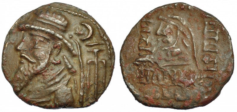 PARTIA. Elymais. Kamnaskires VI. Tetradracma de vellón (siglo I-II d.C.). A/ Bus...