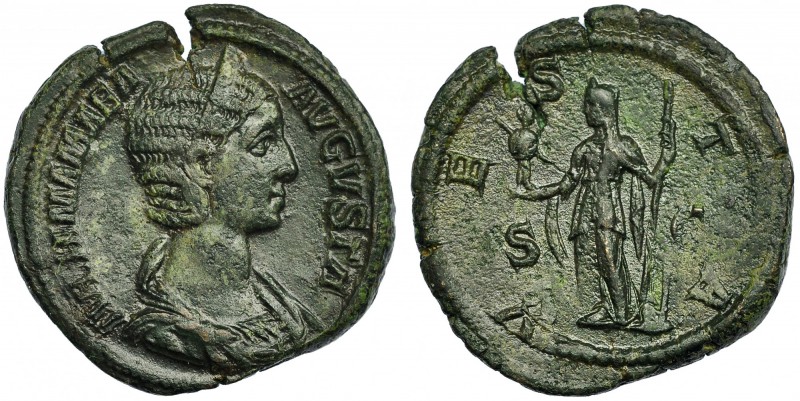 JULIA MAMEA, esposa de Alejandro Severo. Sestercio. Roma (226). A/ IVLIA MAMAEA ...