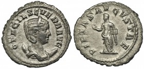 OTACILIA SEVERA, esposa de Filipo I. Antoniniano. Roma (248-249). R/ La Piedad con perfumario; PIETAS AVGVSTAE. RIC-130. CH-43. MBC/MBC-.