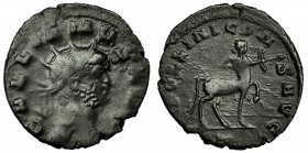 GALIENO. Antoniniano. Roma (267-268). R/ Centauro avanzando a der. con arco, debajo Z. RIC-163. CH-72. BC+/MBC-.