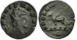 GALIENO. Antoniniano. Roma (267-268). R/ Grifón avanzando a izq., debajo Δ. RIC-165. Vanos de acuñación. MBC+.