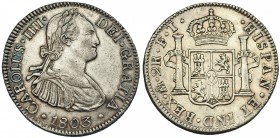 2 reales. 1803. México. FT. VI-533. MBC.