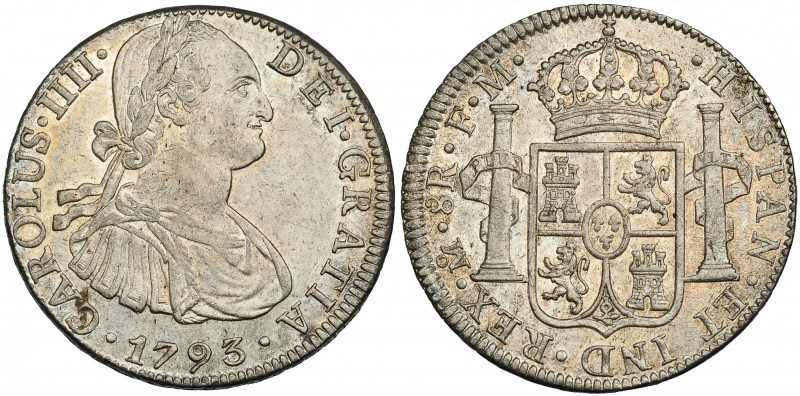 8 reales. 1793. México. FM. VI-789. R.B.O. MBC.