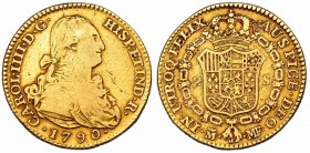 2 escudos. 1790. Madrid. MF. VI-1040. BC+/ MBC-.