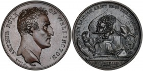 COLECCIÓN DE MEDALLAS DISEÑADAS POR JAMES MUDIE (1794-1817) Y EMITIDAS EN 1820. El duque de Wellington y el paso por los Pirineos del ejército inglés....