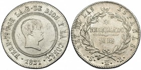 10 reales. 1821. Madrid. SR. VI-890. MBC.