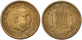 1 peseta. 1947*19-49. Madrid. VII-310. EBC-/EBC.