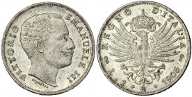 ITALIA. 2 liras. 1906 R. KM-32. EBC-.